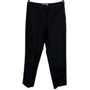 Boden Dress Pants Womens Black Flat Front Cotton Stretch Size 4R